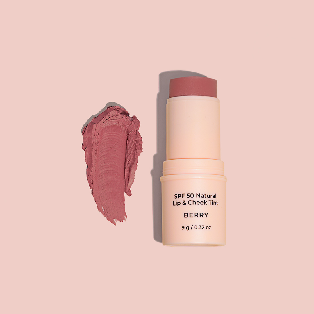 SPF 50 Natural Lip & Cheek Tint | Berry