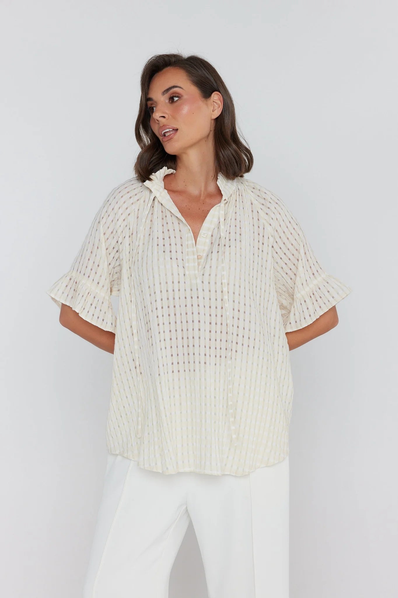 Aquila Blouse | Beige