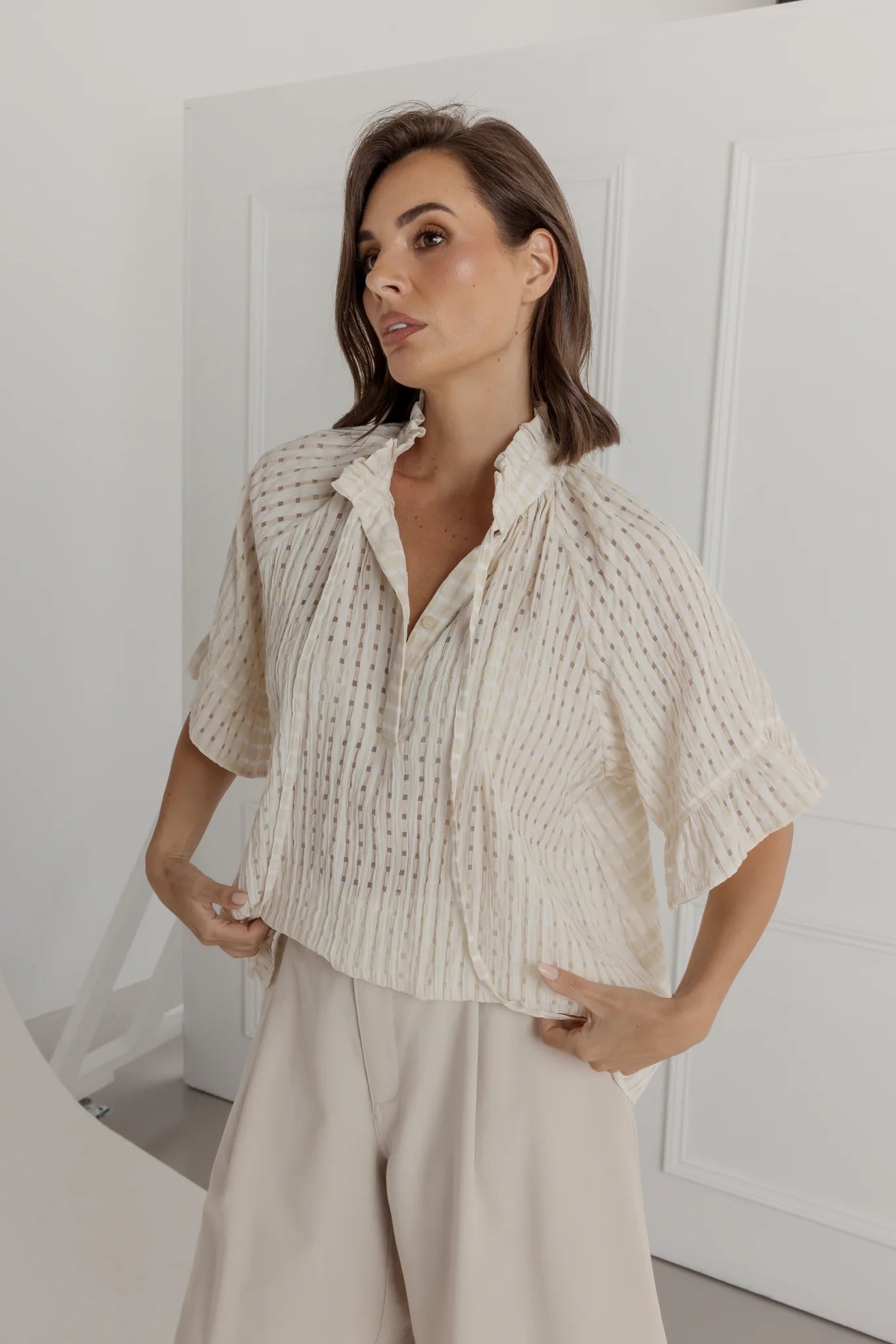 Aquila Blouse | Beige