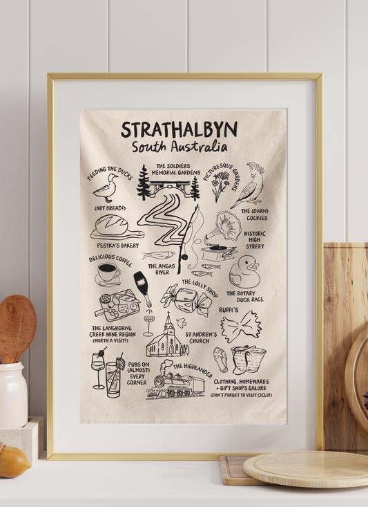 Strathalbyn Icons Tea Towel