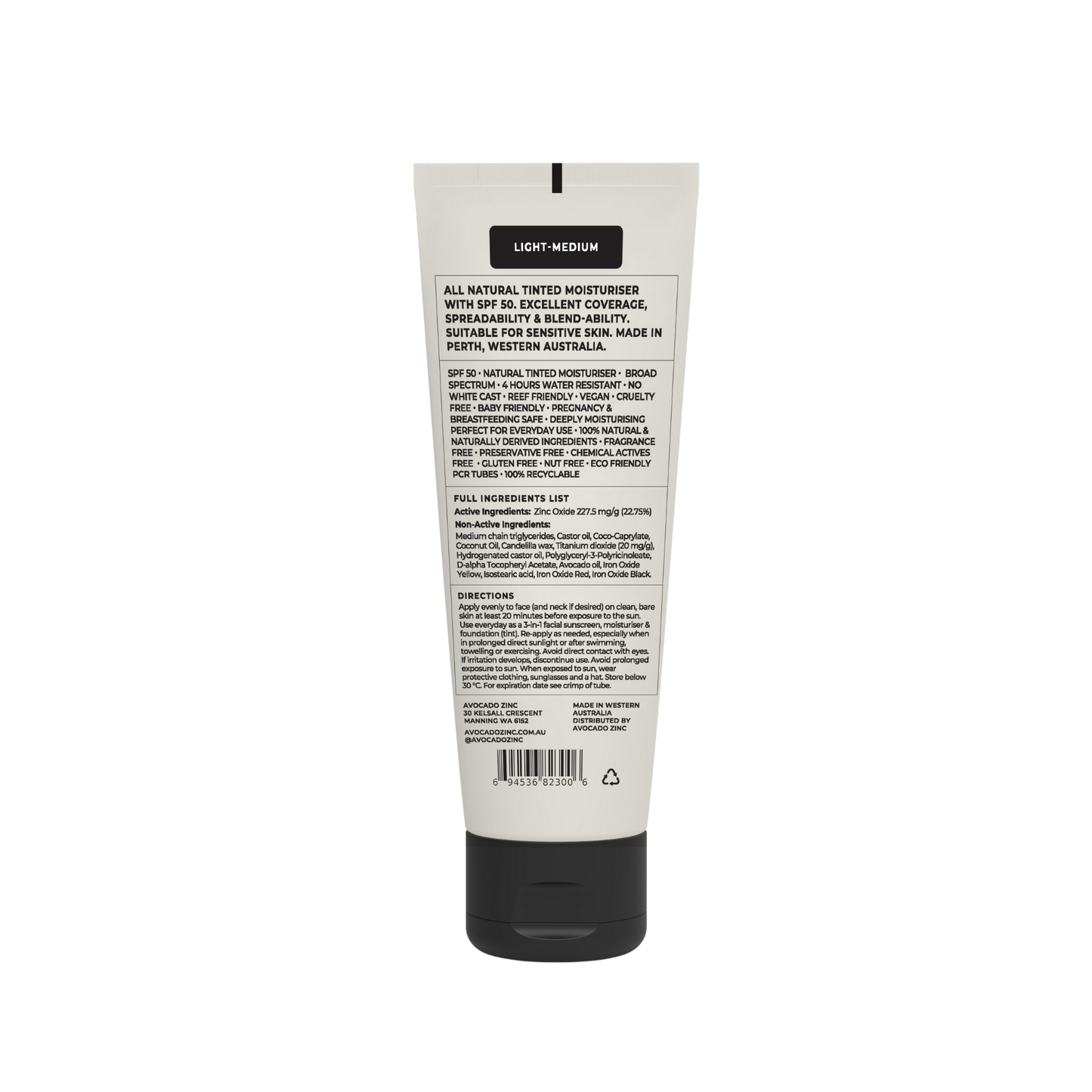 SPF 50 Natural Tinted Moisturiser | Light-Medium