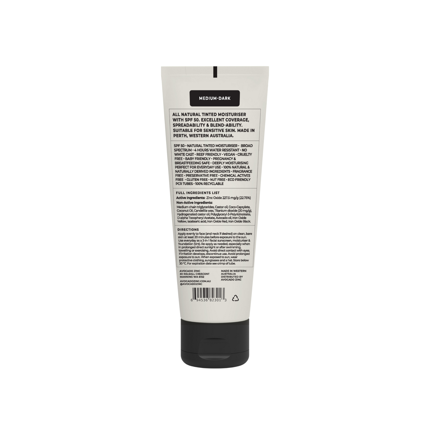 SPF 50 Natural Tinted Moisturiser | Medium-Dark