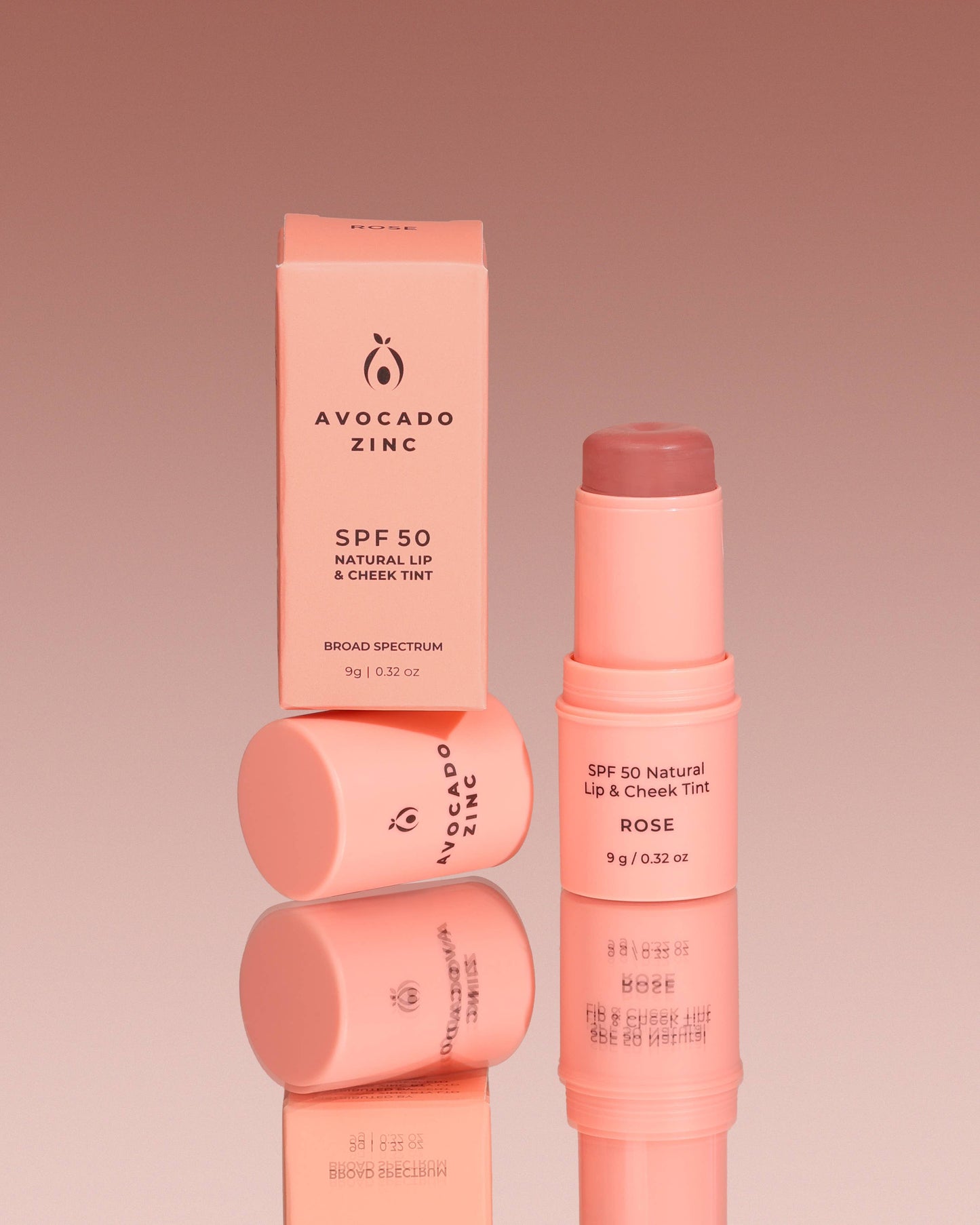 SPF 50 Natural Lip & Cheek Tint | Rose