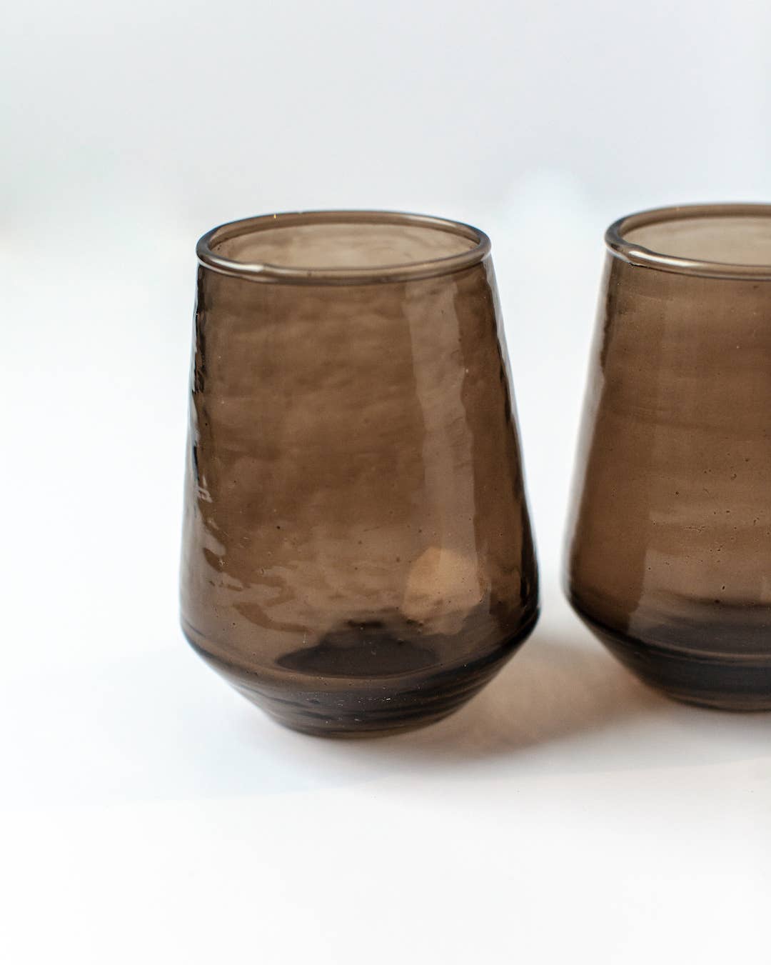 Handblown Hammered Glass Tumbler | Set of 2