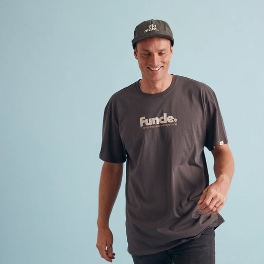 Funcle Organic Cotton Tee | Washed Black