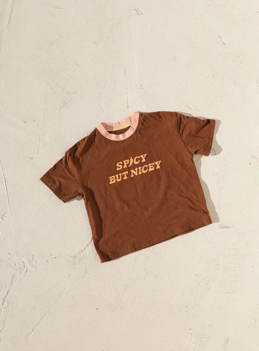 Spicy But Nicey T-Shirt | Brown