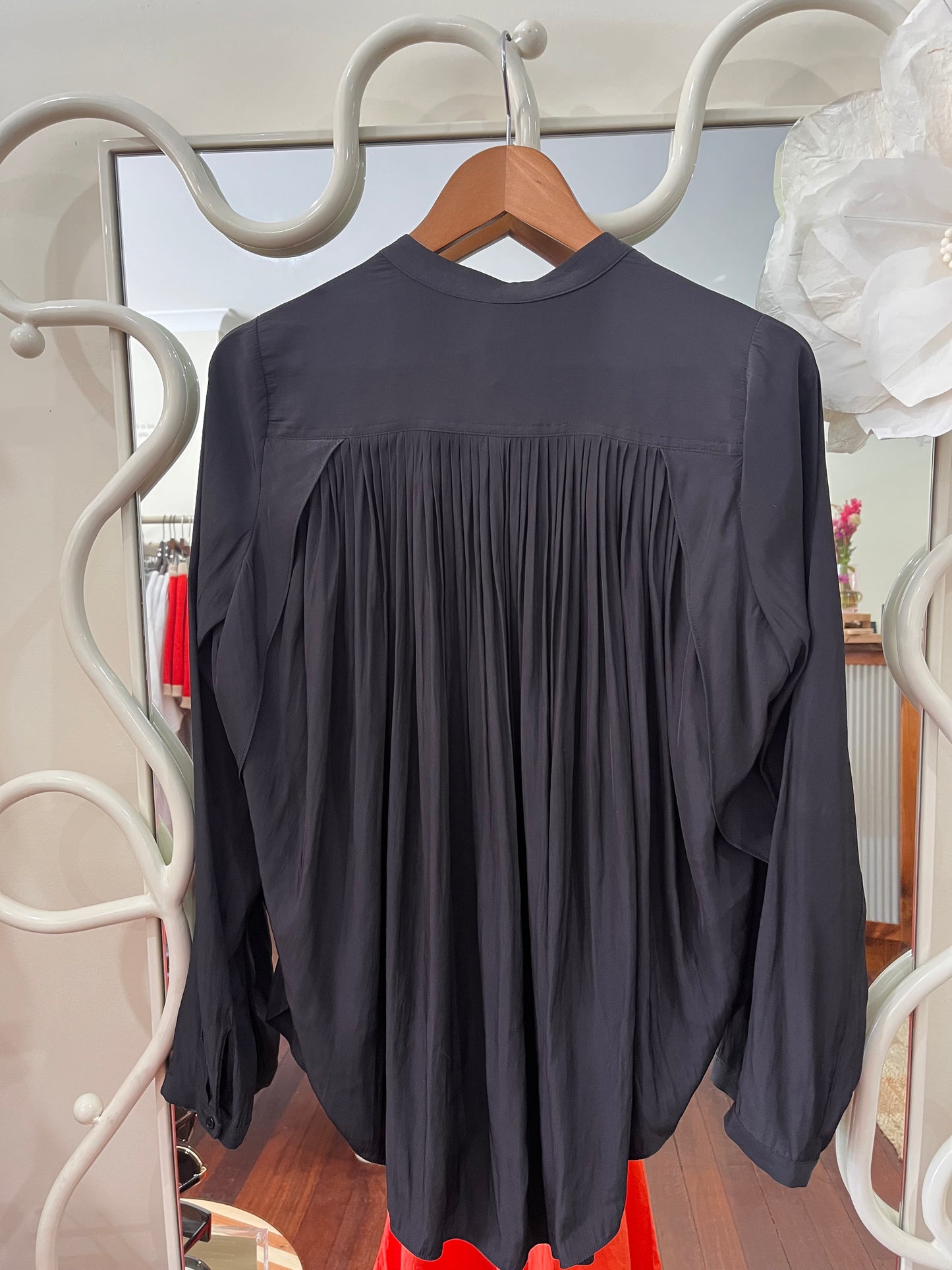 Country Road Black Blouse - Size S