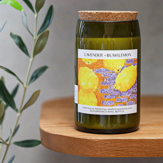 Unwined Candle Co | LAVENDER + BUSH LEMON