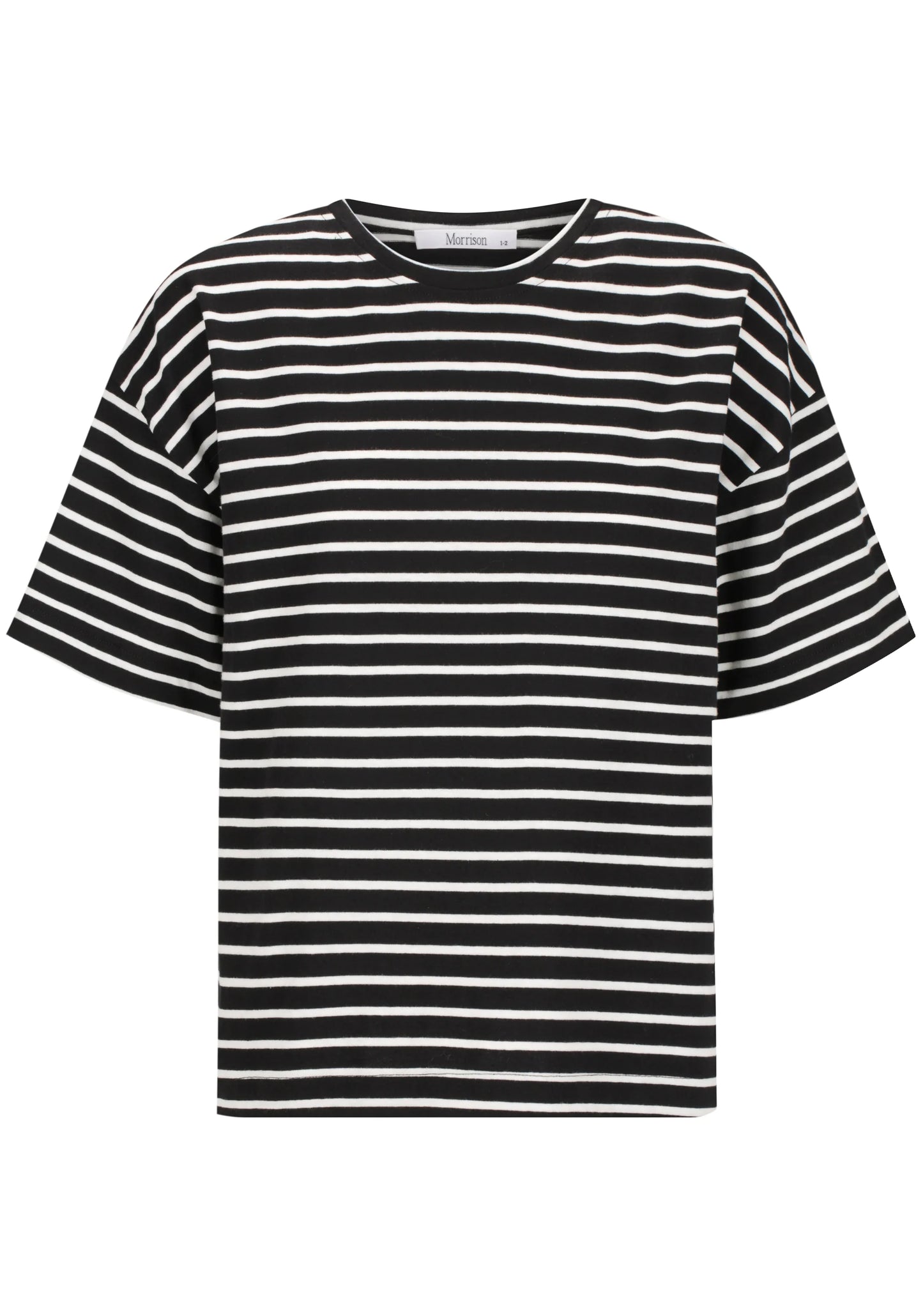 Archie Stripe Tee | Black White