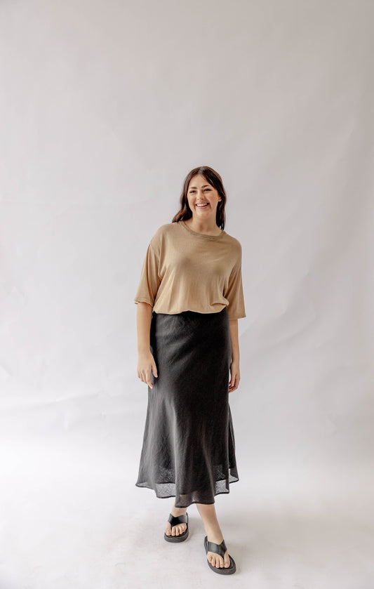 Zelda Slip Skirt | Black