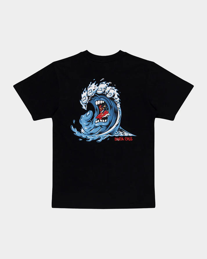 Screaming Wave Boys T-Shirt | Black