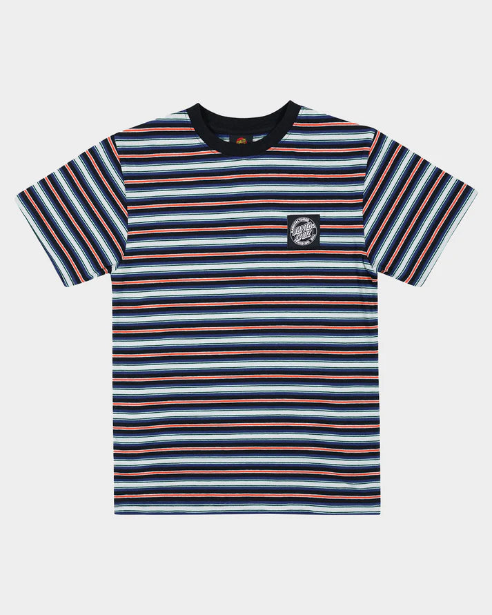 MFG Dot Patch Boys T-shirt | Multi Stripe