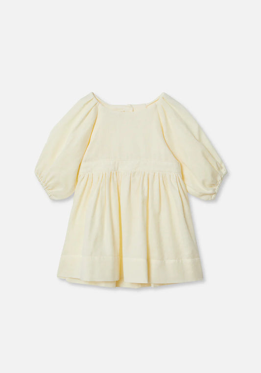 Keyhole Puff Sleeve Dress | Lemon