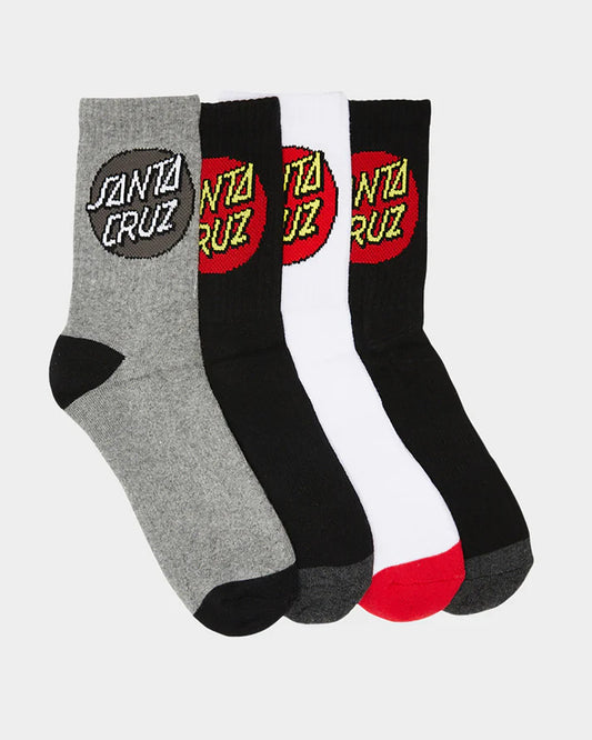 Classic Dot Men's Crew Socks (4 Pack) | Multi