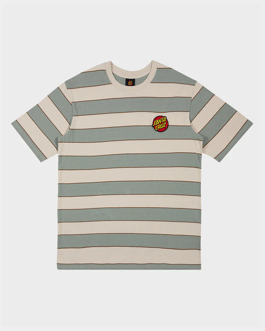 Classic Dot Patch Men's T-shirt | Khaki Stripe