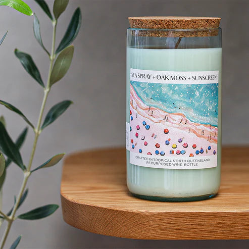 Unwined Candle Co | SEA SPRAY + OAK MOSS + SUNSCREEN