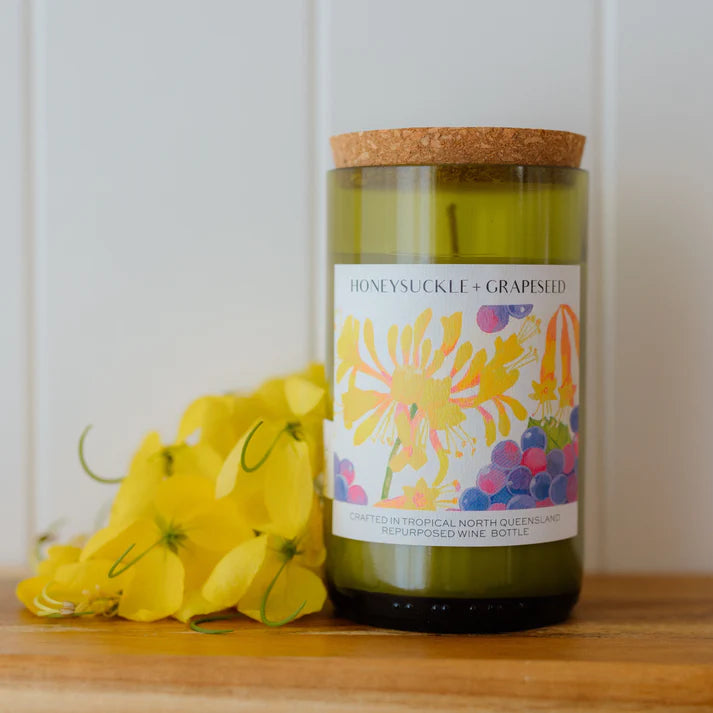 Unwined Candle Co | HONEYSUCKLE + GRAPESEED