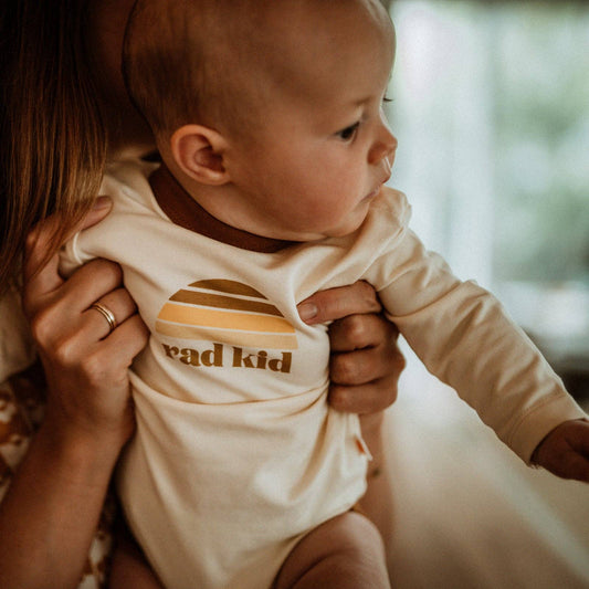 Rad Kid Classic Long Sleeve Organic Cotton Onesie