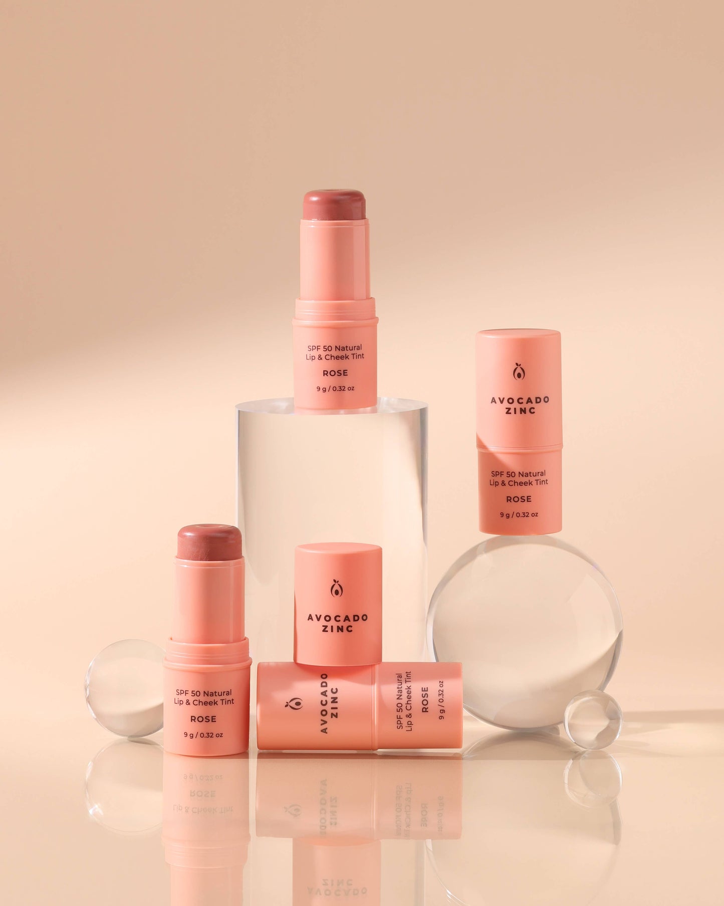 SPF 50 Natural Lip & Cheek Tint | Rose