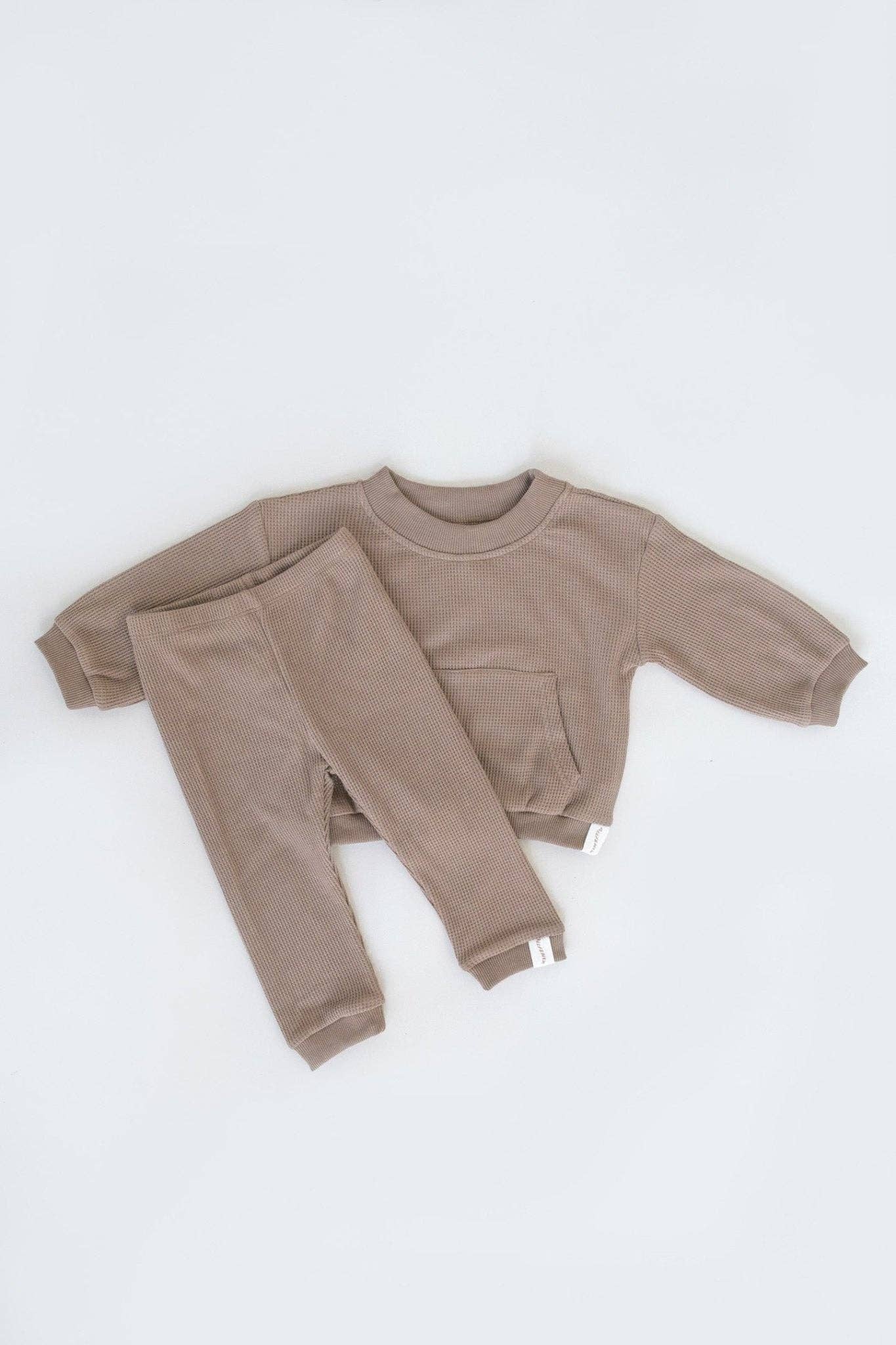 Mini Waffle Pants | Mocha